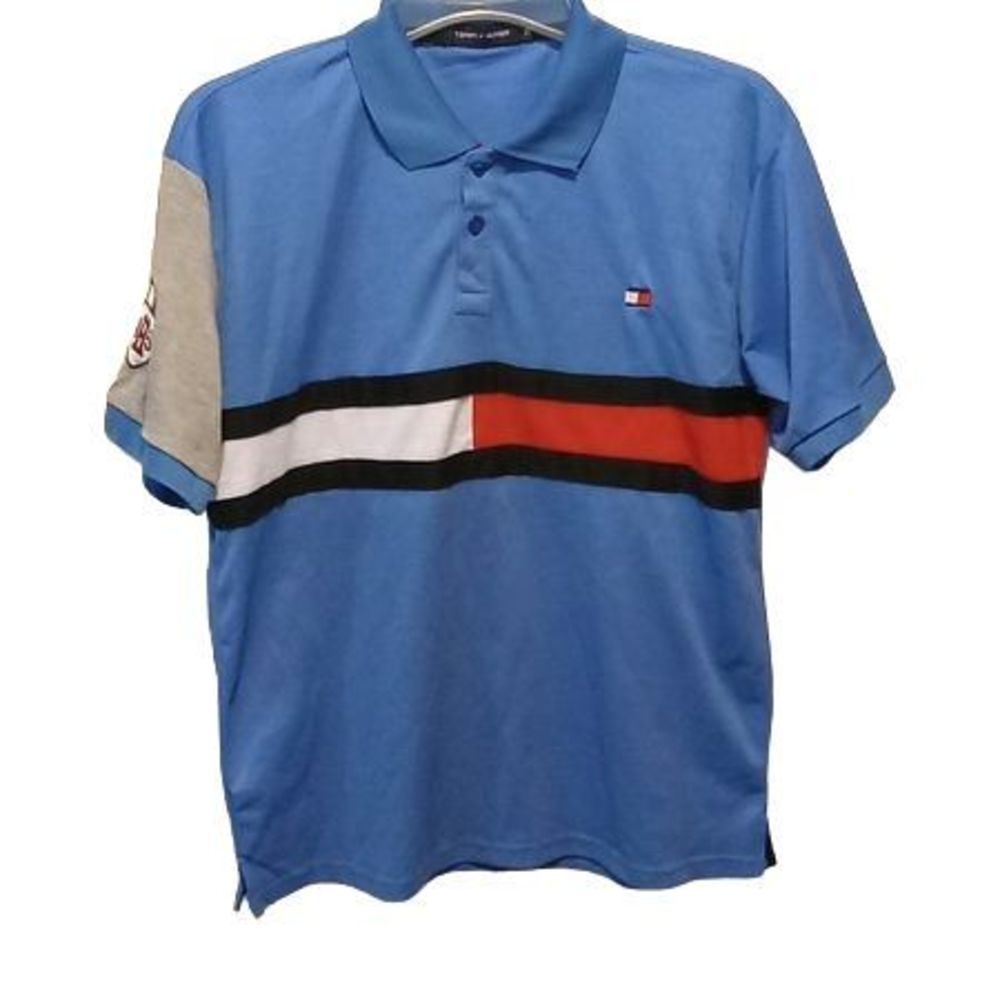 Vintage Tommy Hilfiger Golf Polo Shirt Blue Men's Size XL